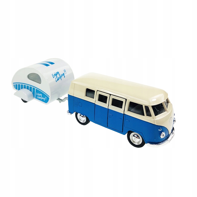 BUS Z PRZYCZEPKĄ PRZYCZEPĄ 21 CM CARAVAN AUTO SAMOCHÓD Volkswagen