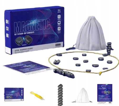 GRA MAGNETYCZNE KAMIENIE MAGNETYCZNA GRA EDUKACYJNA 30 kamieni MAGNETIC XXL