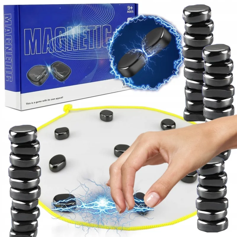 GRA MAGNETYCZNE KAMIENIE MAGNETYCZNA GRA EDUKACYJNA 30 kamieni MAGNETIC XXL