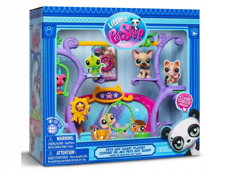 LITLLEST PET SHOP Zestaw ZWIERZAKI MAJĄ TALENT Scena +2 duże Figurki HASBRO