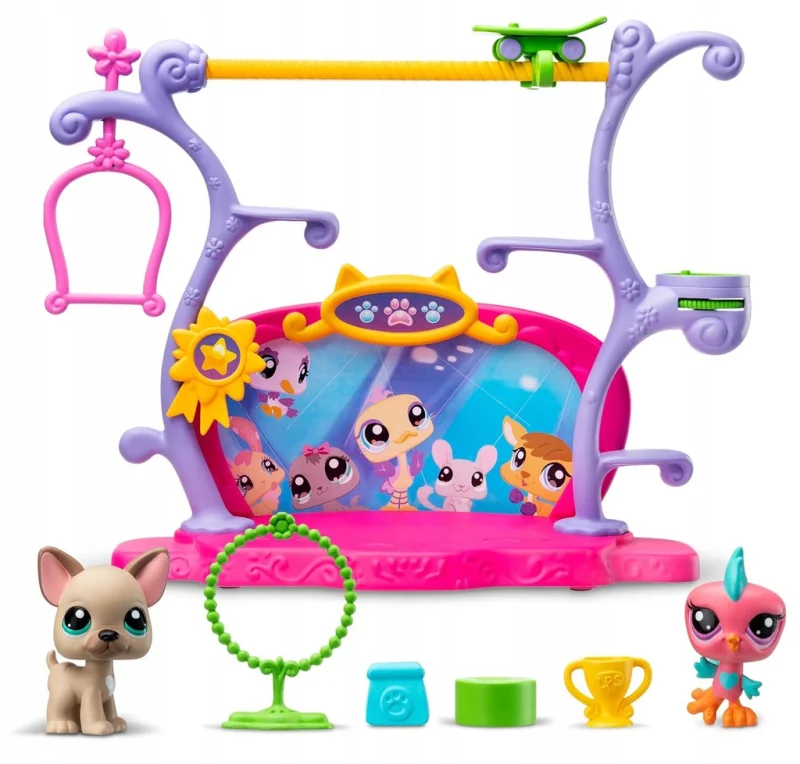 LITLLEST PET SHOP Zestaw ZWIERZAKI MAJĄ TALENT Scena +2 duże Figurki HASBRO