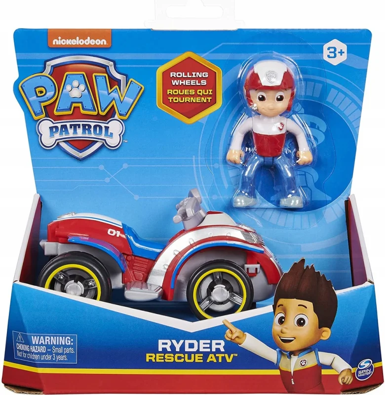 PSI PATROL QUAD POJAZD RATUNKOWY ATV + FIGURKA RYDER