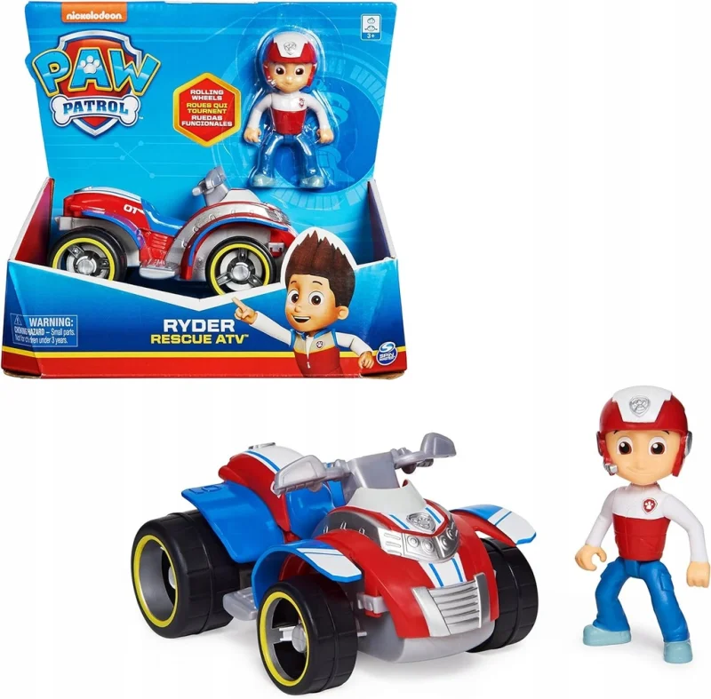 PSI PATROL QUAD POJAZD RATUNKOWY ATV + FIGURKA RYDER