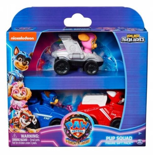 PSI PATROL MOVIE FILM 2 WIELKI ZESTAW 3 POJAZDY FIGURKI PIESKI CHASE SKYE