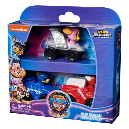 PSI PATROL MOVIE FILM 2 WIELKI ZESTAW 3 POJAZDY FIGURKI PIESKI CHASE SKYE