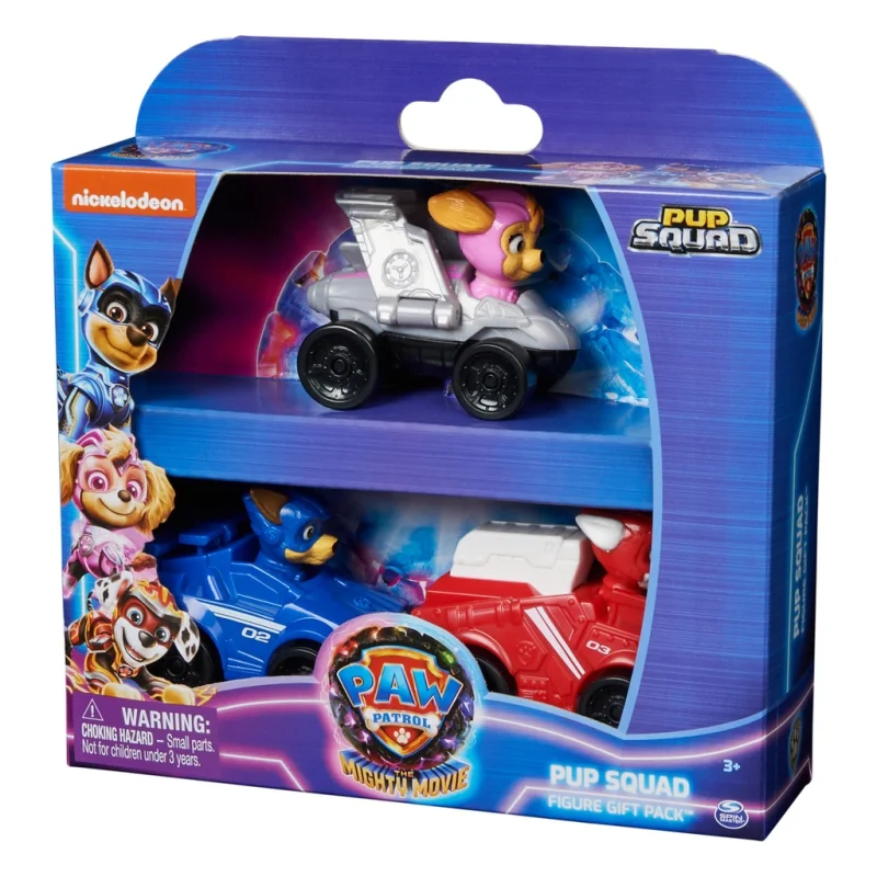 PSI PATROL MOVIE FILM 2 WIELKI ZESTAW 3 POJAZDY FIGURKI PIESKI CHASE SKYE