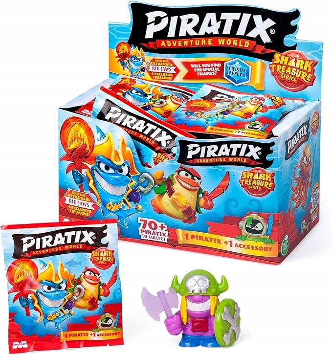 PIRATIX FIGURKA MagicBox Shark Treasure Saszetka z figurką s.2 BOX 24 SZT.