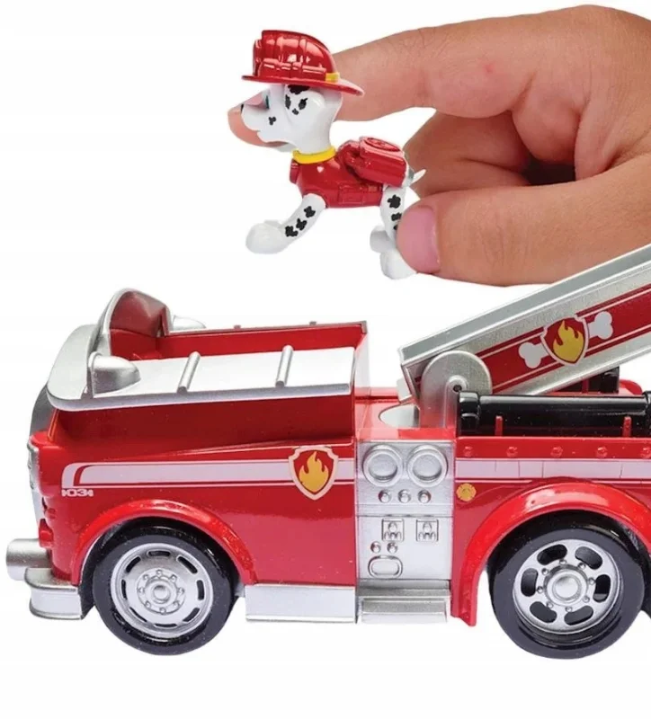 PSI PATROL MARSHALL FIGURKA PIESEK + POJAZD AUTO DUŻY WÓZ STRAŻACKI SPIN