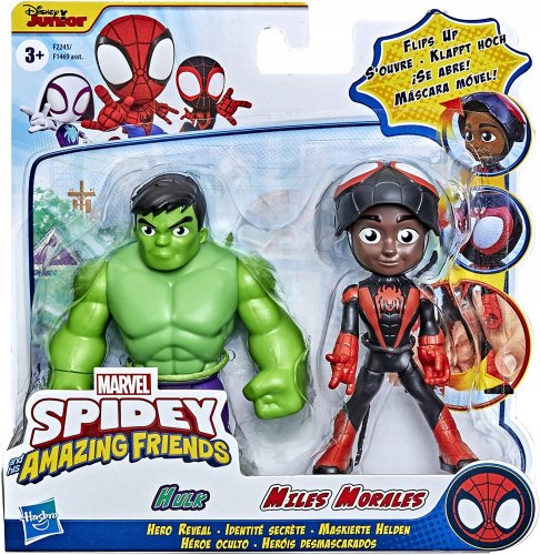HASBRO SPIDEY i super kumple MILES MORALES i HULK 2 szt. FIGUREK Spider-Man