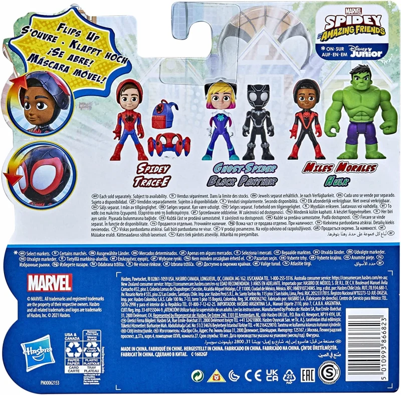 HASBRO SPIDEY i super kumple MILES MORALES i HULK 2 szt. FIGUREK Spider-Man