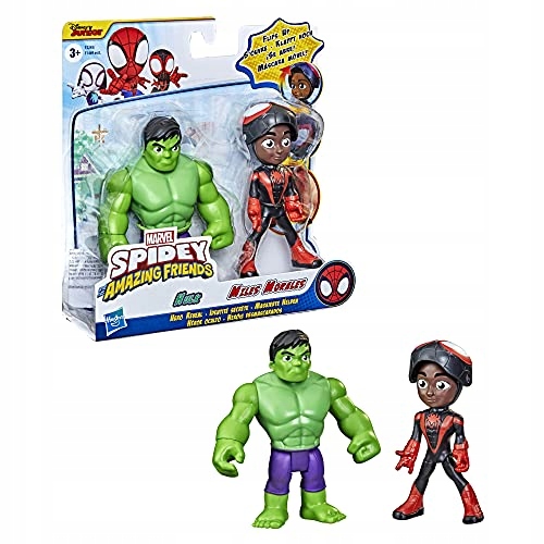 HASBRO SPIDEY i super kumple MILES MORALES i HULK 2 szt. FIGUREK Spider-Man