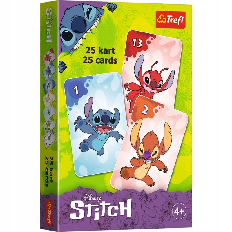 GRA PIOTRUŚ LILO I STITCH PIESKI GRA KARCIANA KARTY do gry TREFL BAJKA