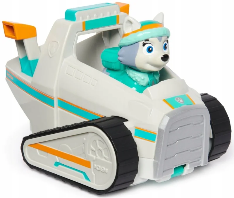 PSI PATROL POJAZD AUTO ZESTAW FIGURKA EVEREST ZE SKUTEREM ŚNIEŻNYM