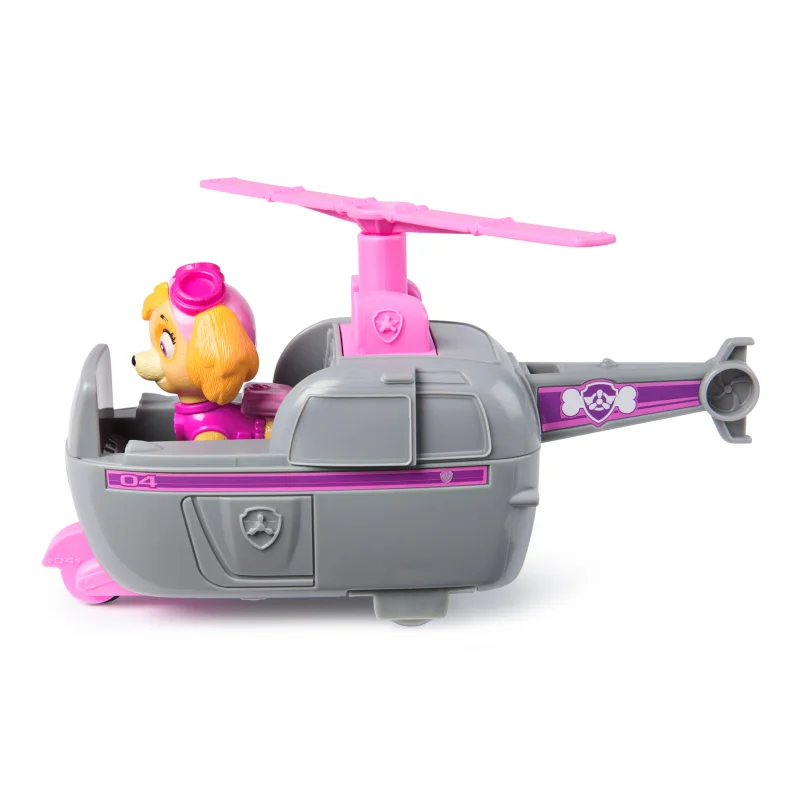 PSI PATROL POJAZD z FIGURKĄ SKYE HELIKOPTER I FIGURKA PIESEK