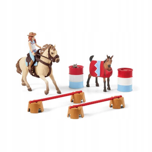 SCHLEICH HORSE CLUB PIERWSZE KROKI NA RANCZU 72157 FIGURKI KONIE PRZESZKODY