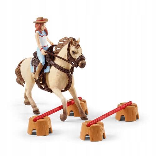 SCHLEICH HORSE CLUB PIERWSZE KROKI NA RANCZU 72157 FIGURKI KONIE PRZESZKODY