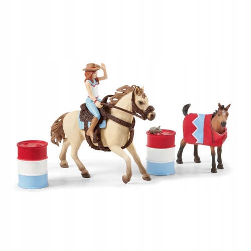 SCHLEICH HORSE CLUB PIERWSZE KROKI NA RANCZU 72157 FIGURKI KONIE PRZESZKODY