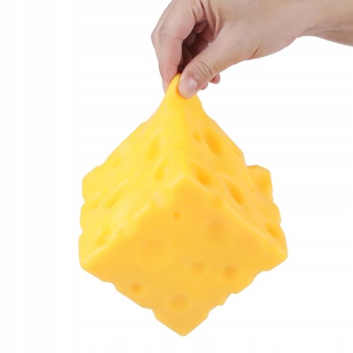 SER ŻÓŁTY GNIOTEK ANTYSTRESOWY STRESU Miękki Sensoryczny Relaks CHEESE 5 CM