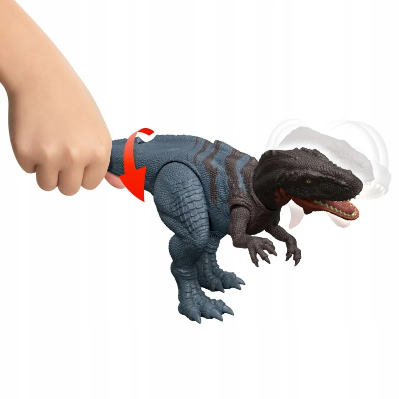 JURASSIC WORLD ODRODZENIE FIGURKA RYCZĄCY DINOZAUR ABELIZAUR 25 CM DŹWIĘK