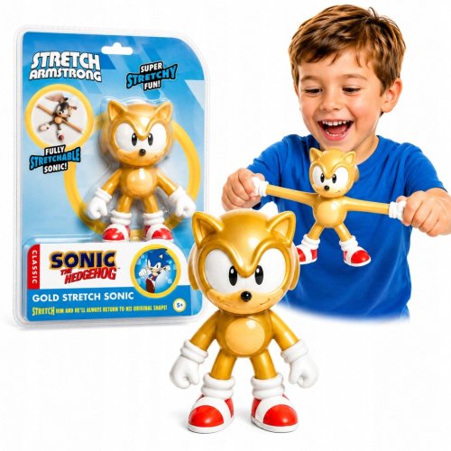 SONIC THE HEDGEHOG STRETCH GNIOTEK ROZCIĄGLIWY DUŻY 12 CM SQUISHY HASBRO Ż