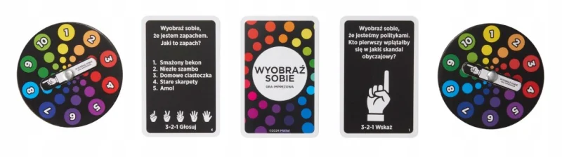 MATTEL Wyobraź sobie gra HYB63 Towarzyska gra imprezowa dla dorosłych 17+