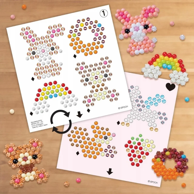 AQUABEADS ZESTAW KREATYWNY 900 KORALIKÓW + WALIZKA KORALIKI NA WODĘ LEW