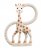 Gryzak na ząbkowanie, sensoryczny Sophie La Girafe kauczuk beżowy ŻYRAFKA