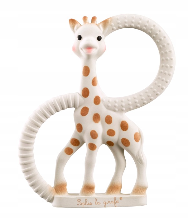 Gryzak na ząbkowanie, sensoryczny Sophie La Girafe kauczuk beżowy ŻYRAFKA