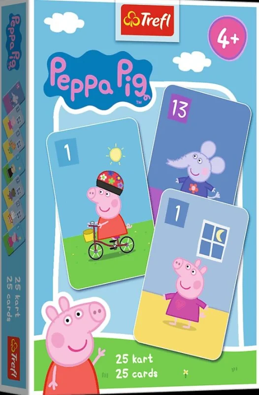 KARTY PIOTRUŚ ŚWINKA PEPPA GRA KARCIANA & MEMO 2W1 TREFL