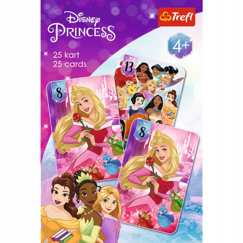 KARTY PIOTRUŚ KSIĘŻNICZKI DISNEY PRINCESS GRA KARCIANA & MEMO 2W1 TREFL