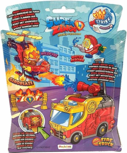 ZESTAW SUPER ZINGS THINGS FIRE STRIKE HELIKOPTER 5 STRAŻ POŻARNA MAGIC BOX