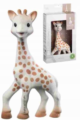 VULLI GRYZAK SOPHIE LA GIRAFFE ŻYRAFA KAUCZUK ORTODONTYCZNY ZĄBKOWANIE POM.