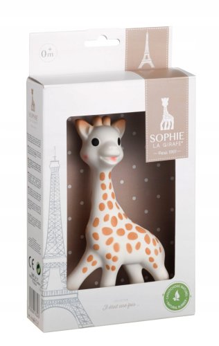 VULLI GRYZAK SOPHIE LA GIRAFFE ŻYRAFA KAUCZUK ORTODONTYCZNY ZĄBKOWANIE POM.