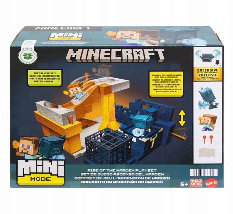 MATTEL MINECRAFT MINI MODE Zestaw Powrót Strażnika 2 FIGURKI Steve Strażnik