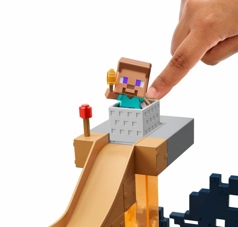 MATTEL MINECRAFT MINI MODE Zestaw Powrót Strażnika 2 FIGURKI Steve Strażnik
