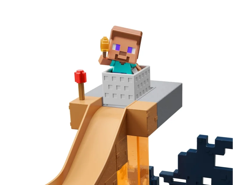 MATTEL MINECRAFT MINI MODE Zestaw Powrót Strażnika 2 FIGURKI Steve Strażnik