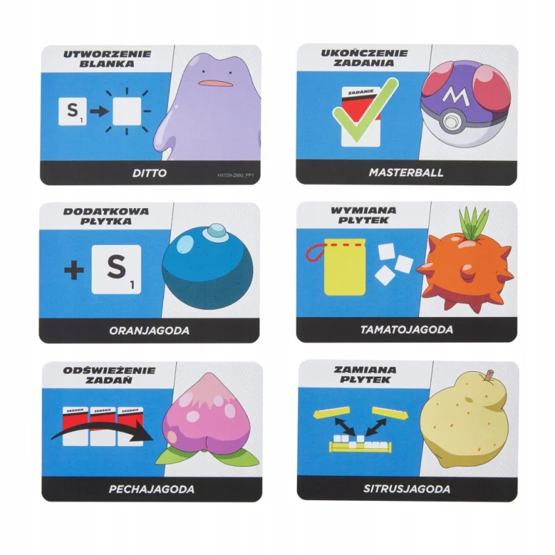 MATTEL SCRABBLE POKÉMON GRA PLANSZOWA RODZINNA TOWARZYSKA ORYGINAŁ 2W1 PL