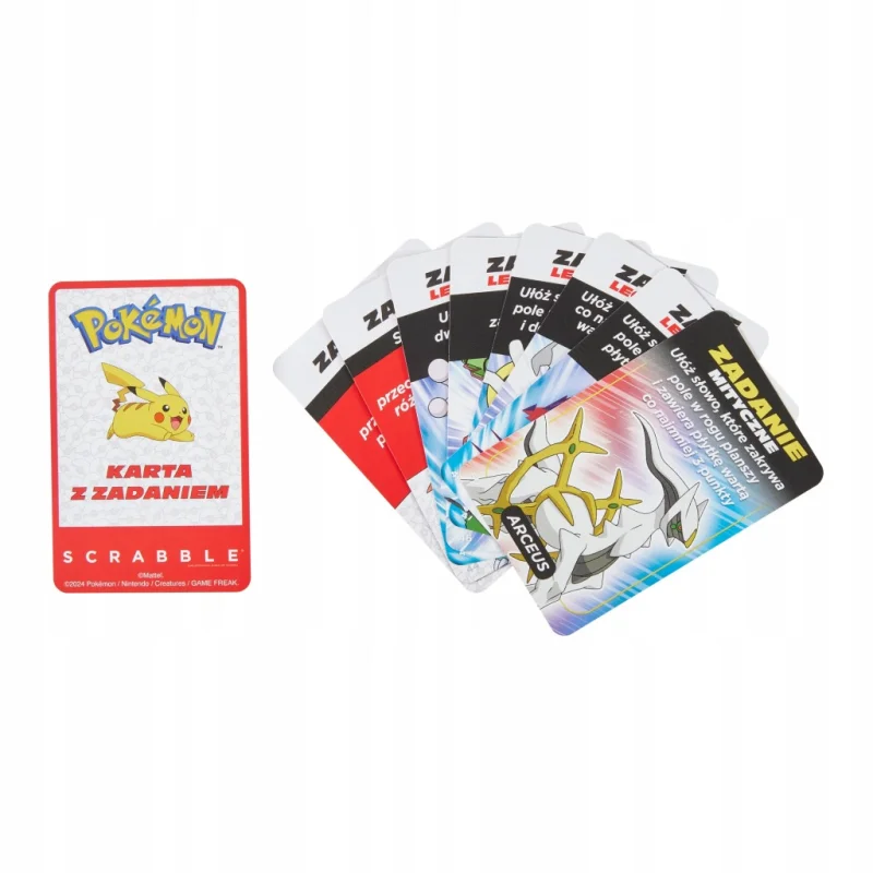 MATTEL SCRABBLE POKÉMON GRA PLANSZOWA RODZINNA TOWARZYSKA ORYGINAŁ 2W1 PL