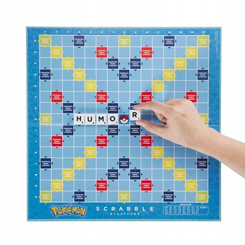 MATTEL SCRABBLE POKÉMON GRA PLANSZOWA RODZINNA TOWARZYSKA ORYGINAŁ 2W1 PL