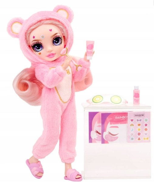 RAINBOW HIGH JUNIOR PJ ZESTAW PIŻAMA PARTY FASHION LALKA BELLA PARKER 30 cm