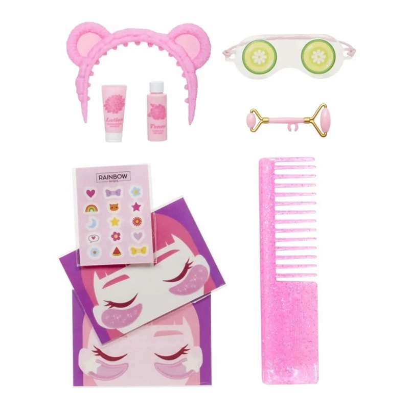 RAINBOW HIGH JUNIOR PJ ZESTAW PIŻAMA PARTY FASHION LALKA BELLA PARKER 30 cm