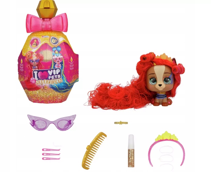 VIP PETS CELEBRIPETS PIESKI DO CZESANIA STYLIZACJI NIESPODZIANKI +AKCESORIA