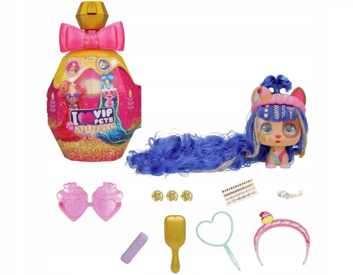 VIP PETS CELEBRIPETS PIESKI DO CZESANIA STYLIZACJI NIESPODZIANKI +AKCESORIA