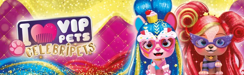 VIP PETS CELEBRIPETS PIESKI DO CZESANIA STYLIZACJI NIESPODZIANKI +AKCESORIA