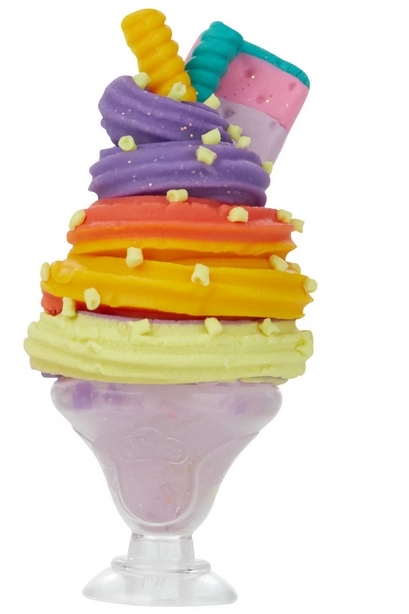 PLAY DOH CIASTOLINA MAGICZNA LODZIARNIA JEDNOROŻCA 4 TUBY TĘCZOWE LODY