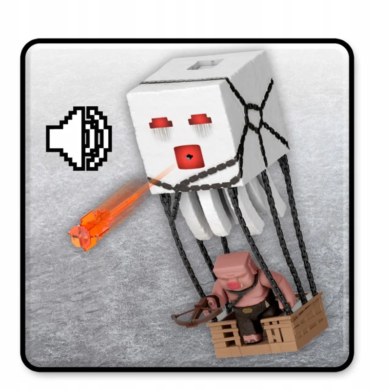 MATTEL MINECRAFT MOVIE PIGLIN + GHAST DUŻY ZESTAW 2x FIGURKA
