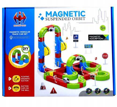 TOR KLOCKI MAGNETYCZNE Kolejka Elektryczna Grawitacyjna KONSTRUKCYJNA 149el