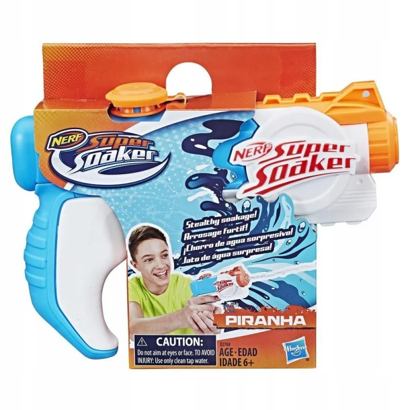 NERF SUPER SOAKER ORYGINALNY BLASTER PISTOLET NA WODĘ PIRANHA E2769