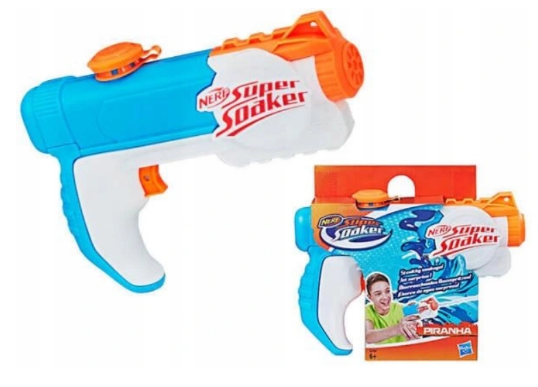 NERF SUPER SOAKER ORYGINALNY BLASTER PISTOLET NA WODĘ PIRANHA E2769