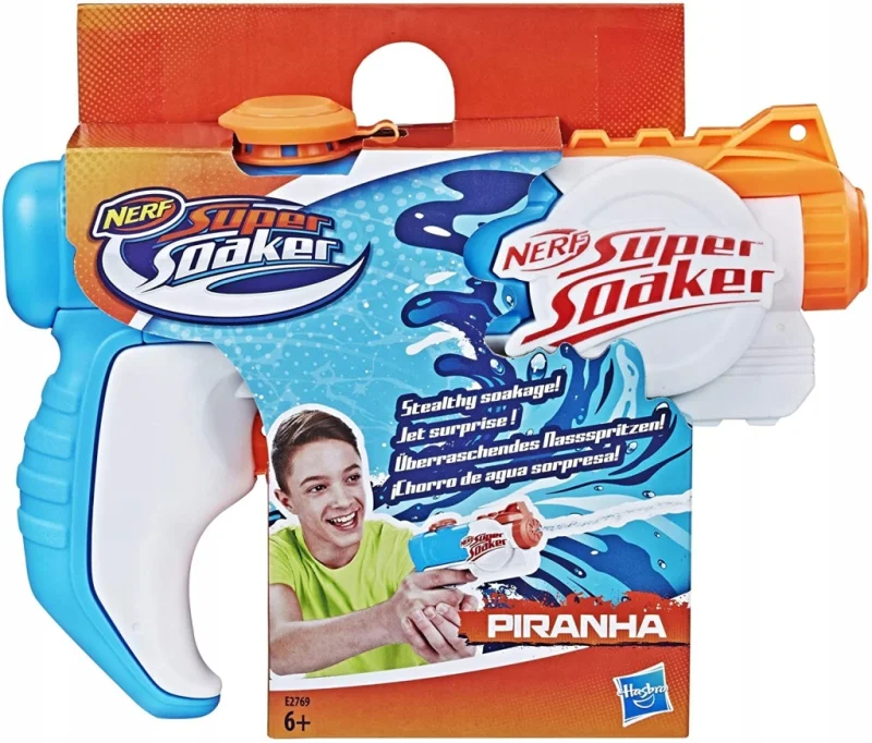 NERF SUPER SOAKER ORYGINALNY BLASTER PISTOLET NA WODĘ PIRANHA E2769